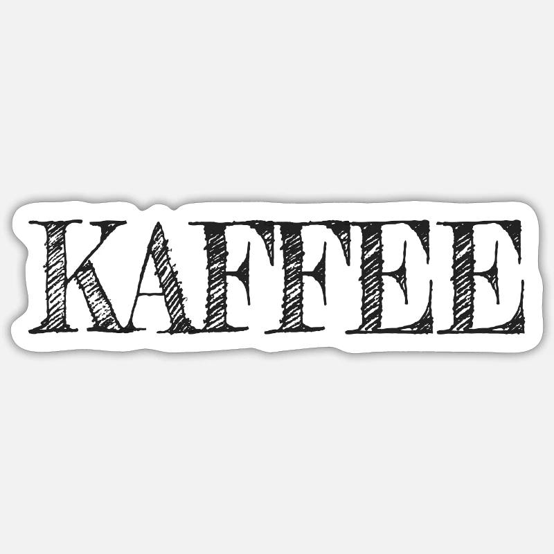 Kaffee Sticker Größe S (10 x 10 cm)