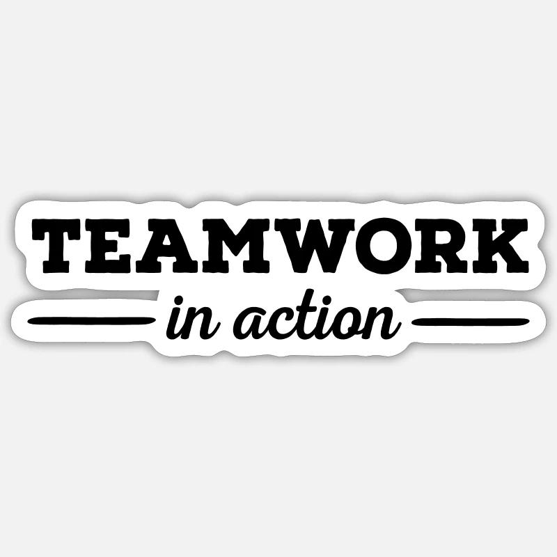 Teamwork Sticker Größe S (10 x 10 cm)