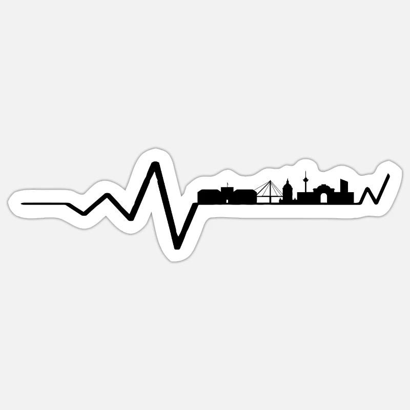 Mannheim Monnem Mannheimat - Sticker size S (10 x 10 cm) - white matte