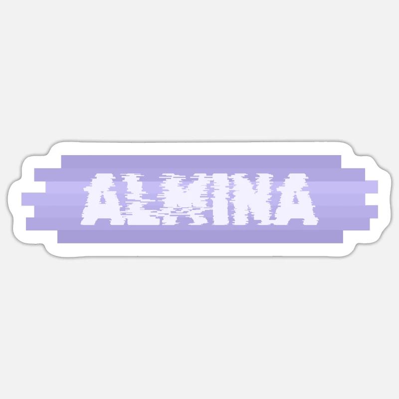 Mutter Almina - Sticker Größe S (10 x 10 cm) - Mattweiß