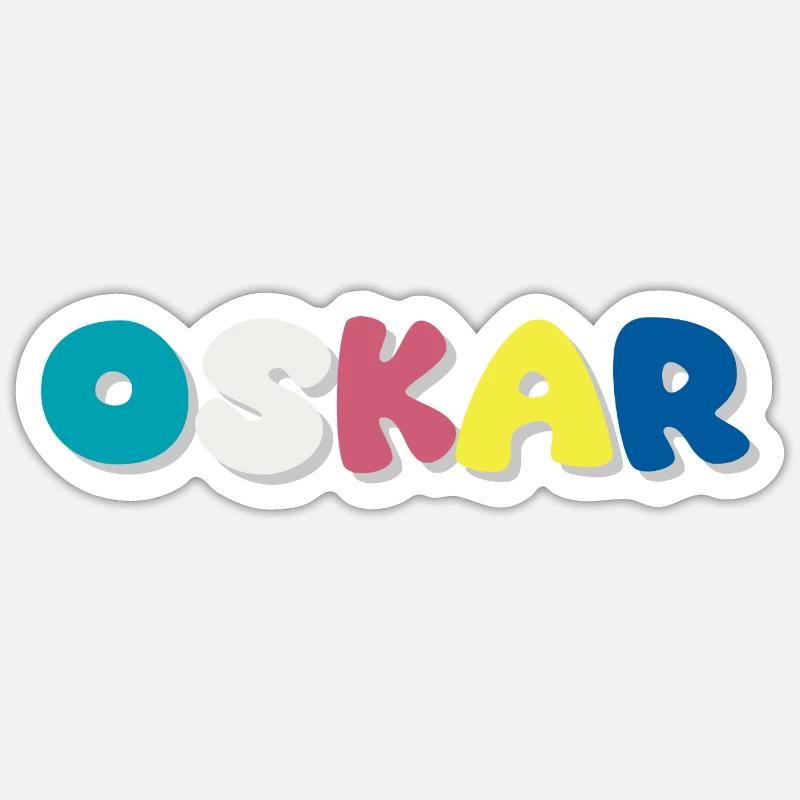Name - Oskar Sticker Größe S (10 x 10 cm)