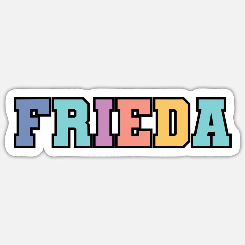 Name - Frieda Sticker Größe S (10 x 10 cm)