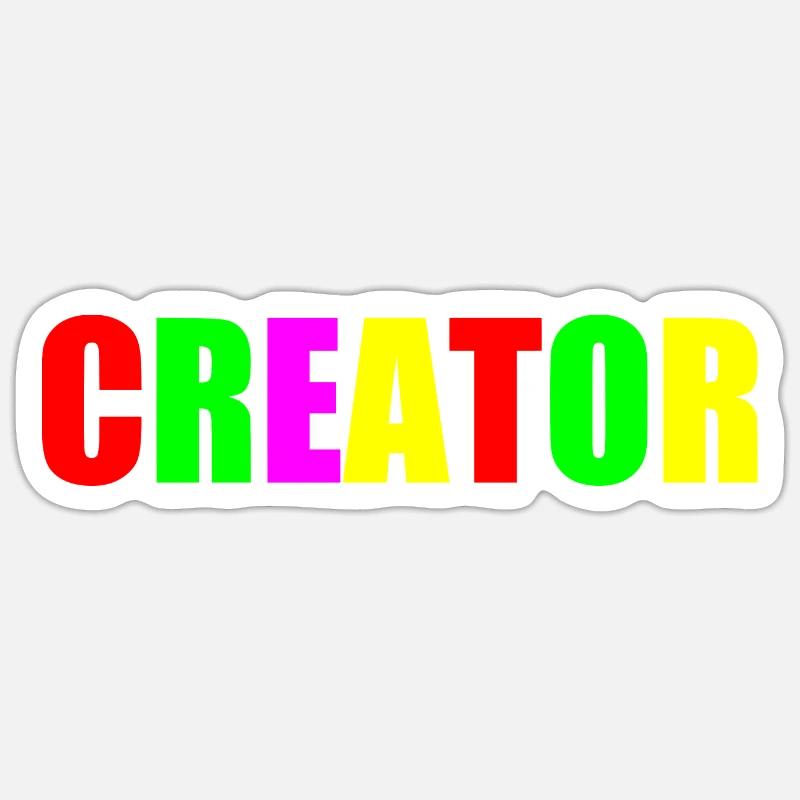 Creator - Sticker size S (10 x 10 cm) - white matte