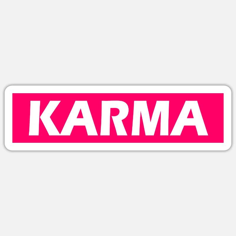 Karma Sticker Größe S (10 x 10 cm)