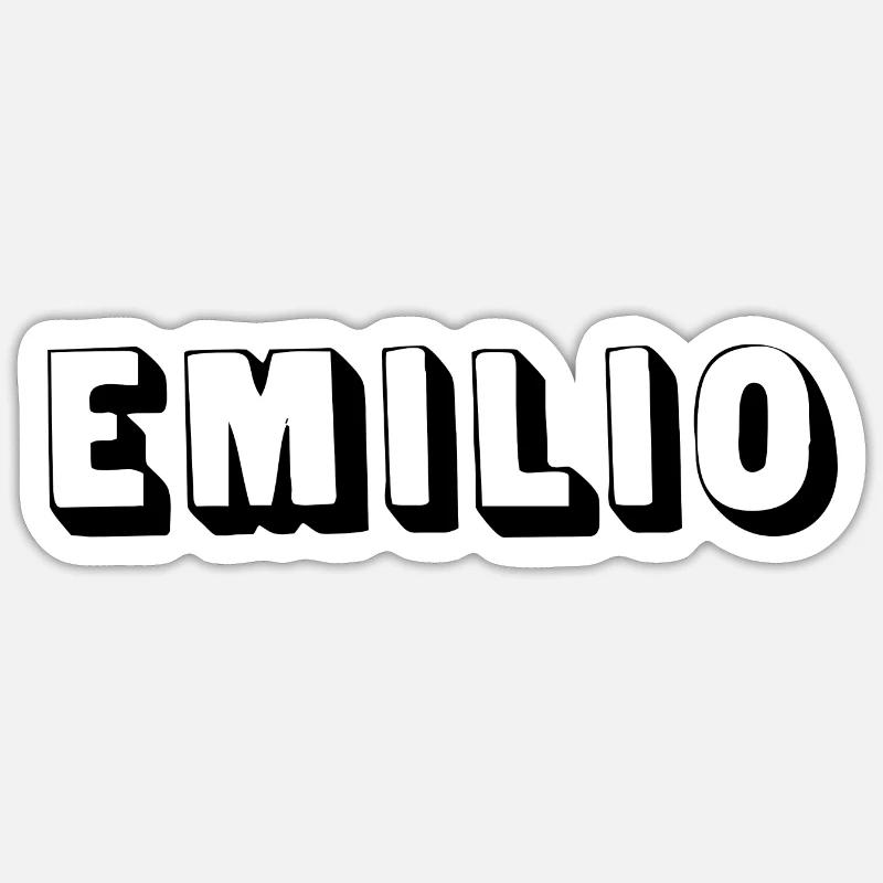 Nom - Emilio Sticker taille S (10 x 10 cm)