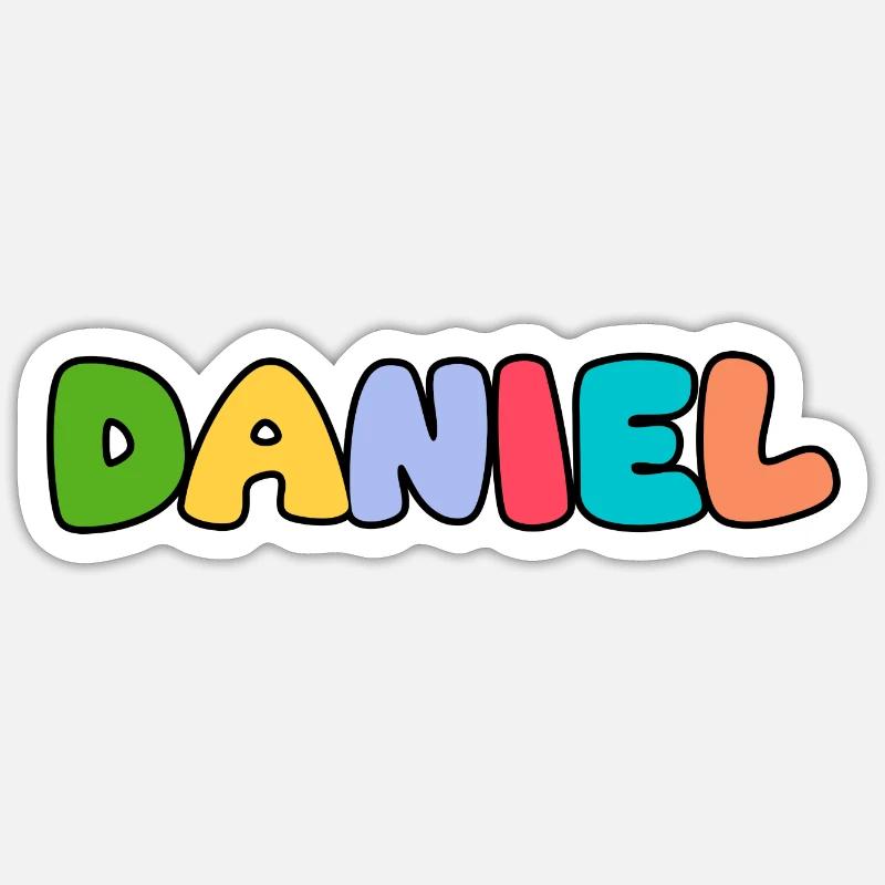 Name - Daniel - Sticker size S (10 x 10 cm) - white matte
