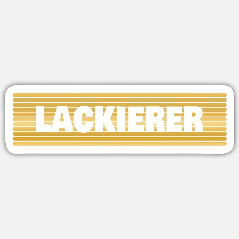Lackierer als Beruf Sticker Größe S (10 x 10 cm)