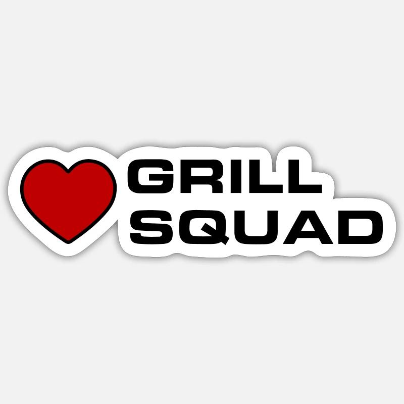 Grill Squad Sticker size S (10 x 10 cm)