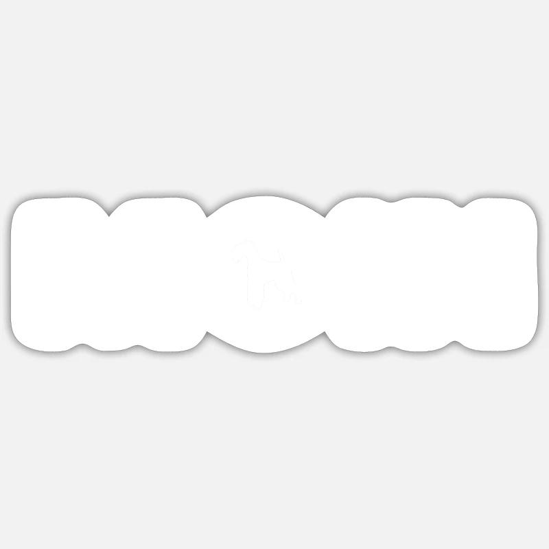 Moin - Lakeland Terrier - Sticker taille S (10 x 10 cm) - blanc mat