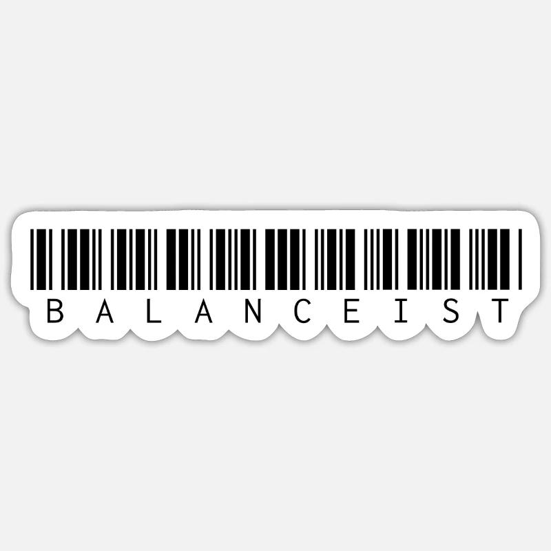 Balancist #Neu1 Barcode - Sticker Größe S (10 x 10 cm) - Mattweiß