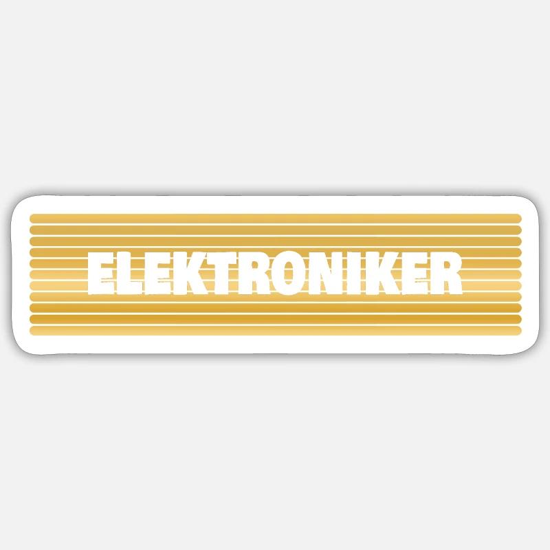 Beruf Elektroniker Sticker Größe S (10 x 10 cm)