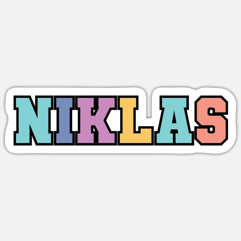 Nom - Niklas Sticker taille S (10 x 10 cm)