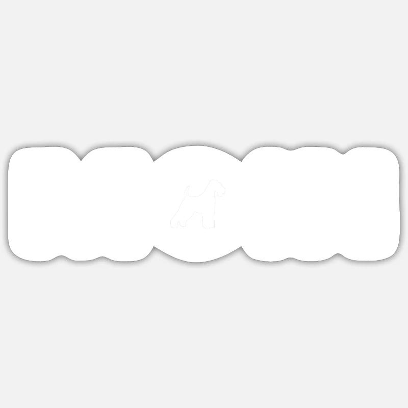 Moin - Welsh Terrier - Sticker Größe S (10 x 10 cm) - Mattweiß