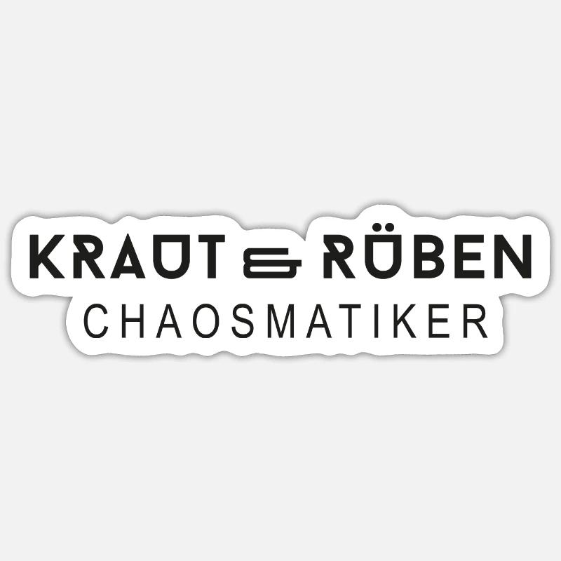Chaosmatist - cabbage and turnips - Sticker size S (10 x 10 cm) - white matte
