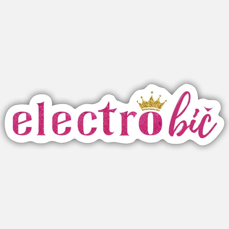 Electrobic Phalomis - Sticker Größe S (10 x 10 cm) - Mattweiß