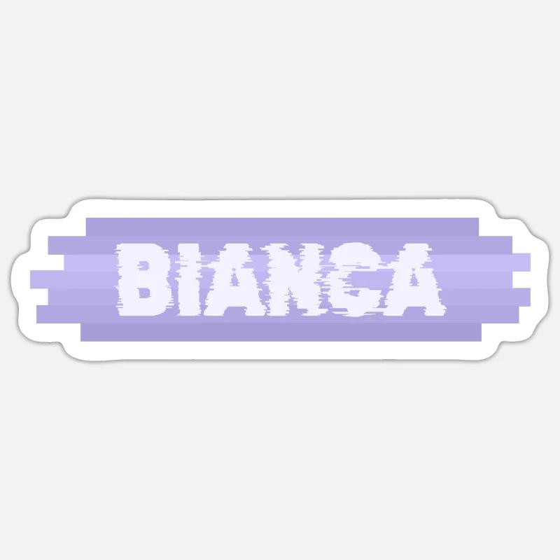 Gift for Bianca - Sticker size S (10 x 10 cm) - white matte