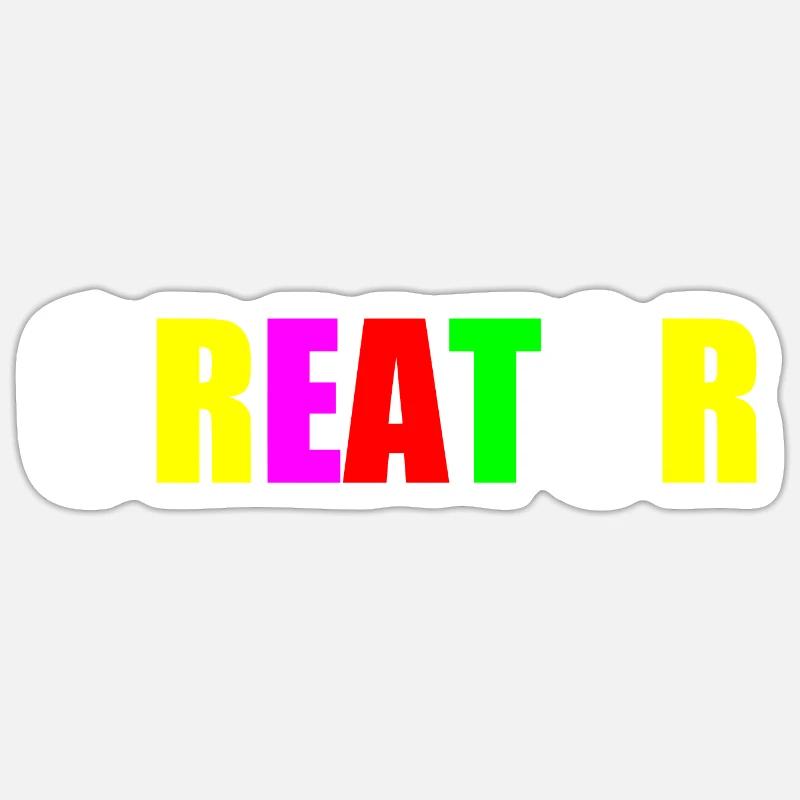 Creator - Sticker Größe S (10 x 10 cm) - Mattweiß