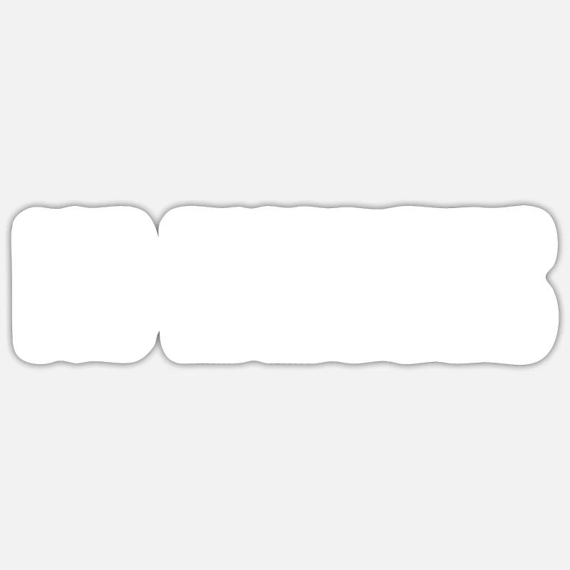 Pas d’excuses Motivation - Sticker taille S (10 x 10 cm) - blanc mat