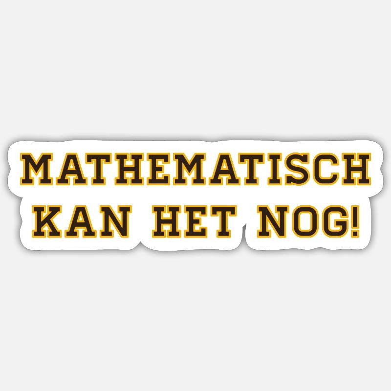 Mathematically it is still possible! Sticker size S (10 x 10 cm)