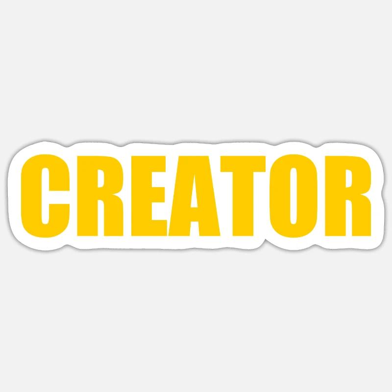Creator - Sticker taille S (10 x 10 cm) - blanc mat