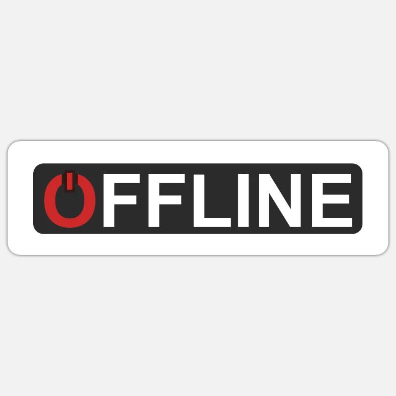 OFFLINE Sticker Größe S (10 x 10 cm)
