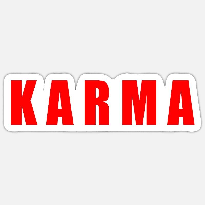 Karma Sticker size S (10 x 10 cm)