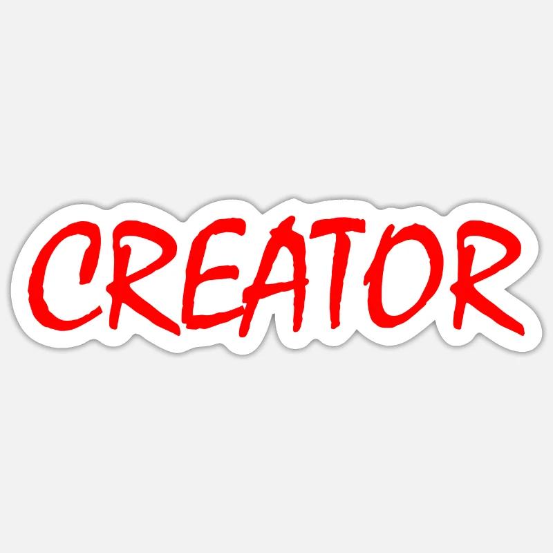 Creator - Sticker Größe S (10 x 10 cm) - Mattweiß