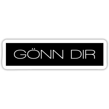 Goenn dir - Sticker Größe S (10 x 10 cm) - Mattweiß - Vorne