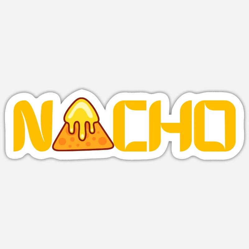 NACHO cheese - Sticker size S (10 x 10 cm) - white matte