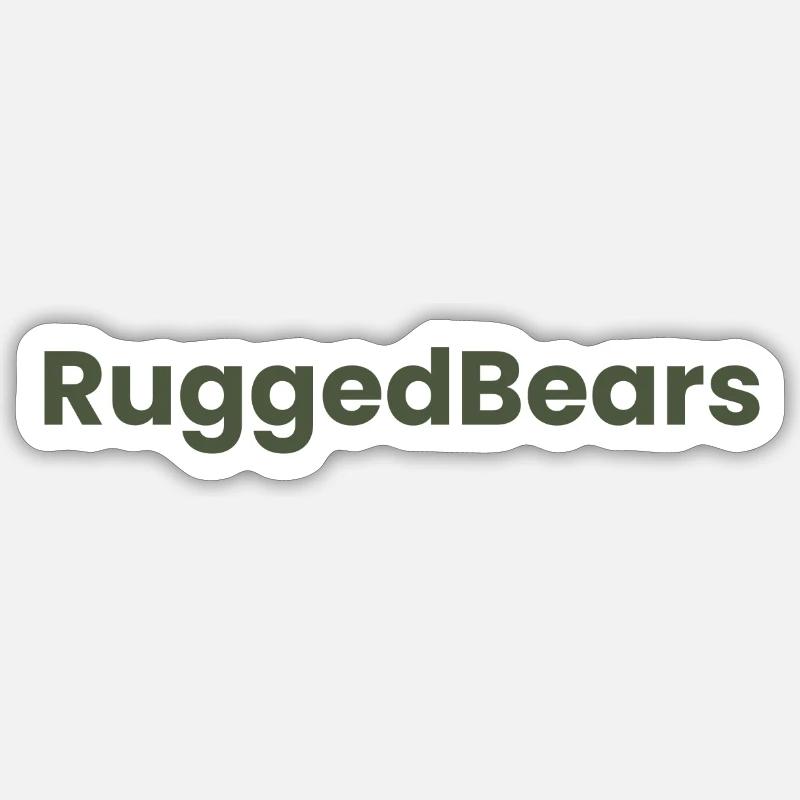 RuggedBears Olive Collection Sticker Größe S (10 x 10 cm)