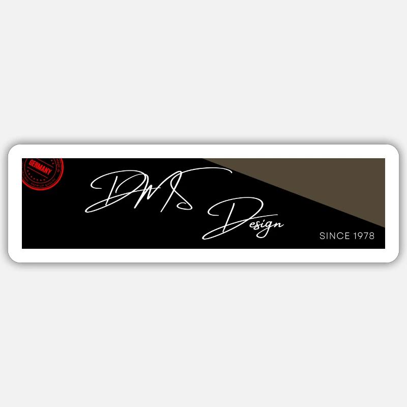 DMSdesign Original - Sticker taille S (10 x 10 cm) - blanc mat