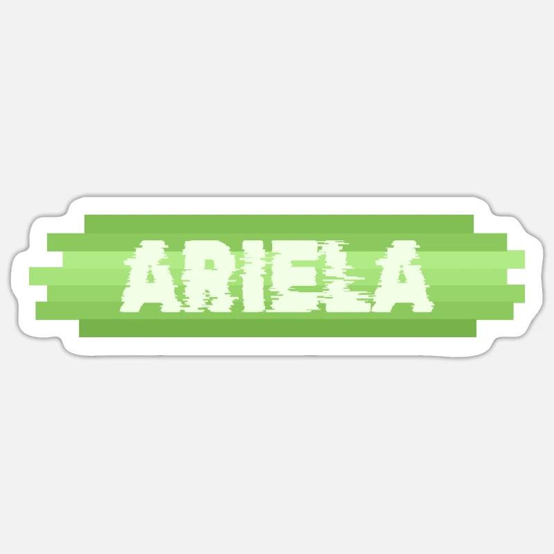 Ariela als Geschenkidee - Sticker Größe S (10 x 10 cm) - Mattweiß