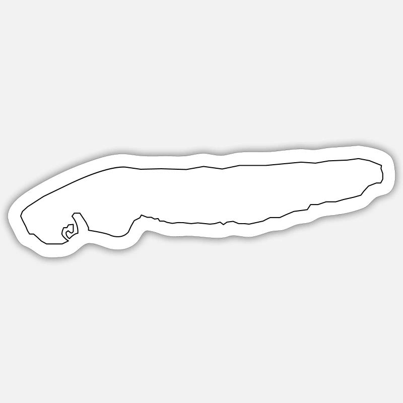 Norderney - Sticker size S (10 x 10 cm) - white matte