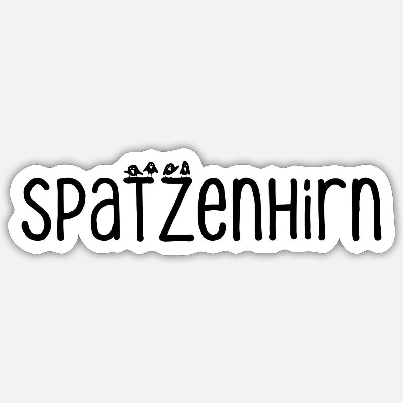 Sparrow Brain Sticker size S (10 x 10 cm)