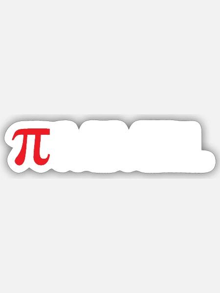 Einfach nur Pimmel rot - Sticker Größe S (10 x 10 cm) - Mattweiß
