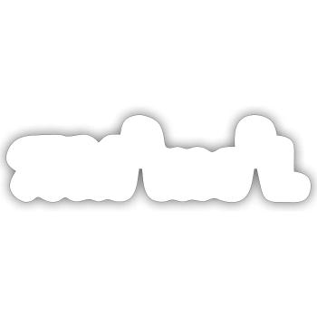 Mathematischer Pimmel weiß - Sticker Größe S (10 x 10 cm) - Mattweiß - Vorne