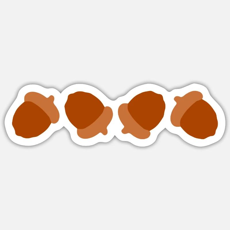 Eicheln Sticker Größe S (10 x 10 cm)