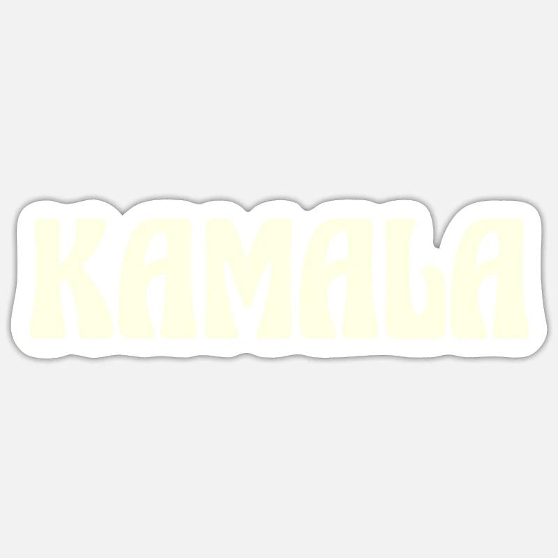 Kamala Nom Texte Sticker taille S (10 x 10 cm)