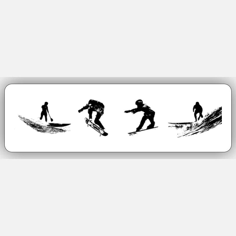 Rider - Sticker taille S (10 x 10 cm) - blanc mat
