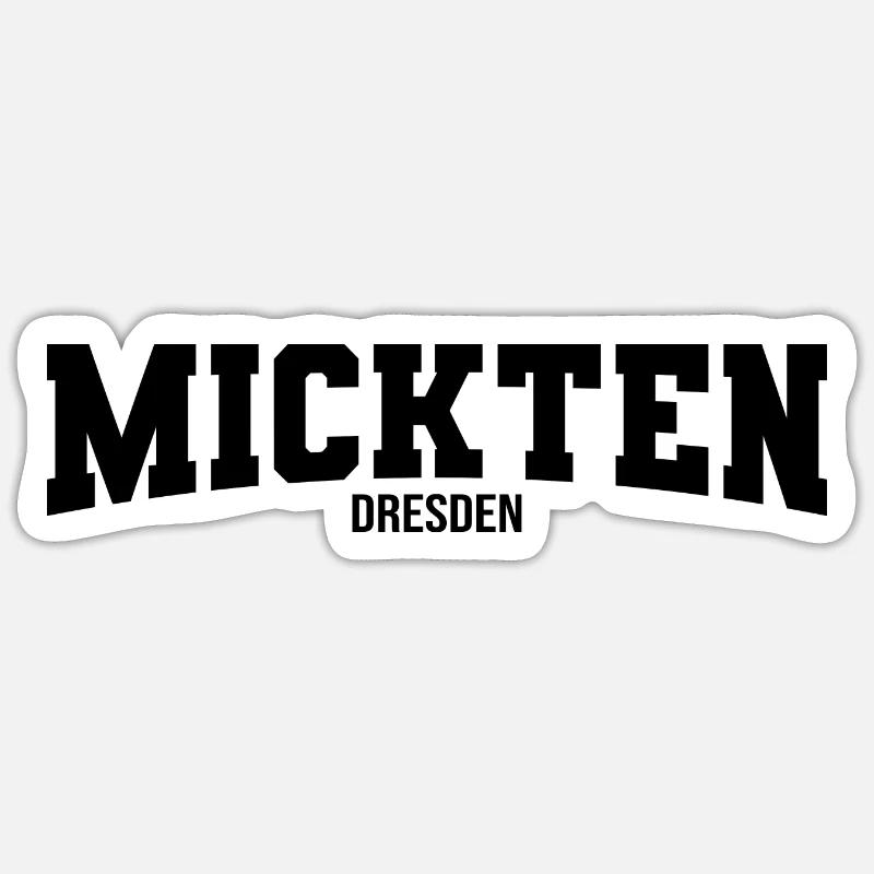 Mickten Stadteil NIcki Dresden Sticker Größe S (10 x 10 cm)