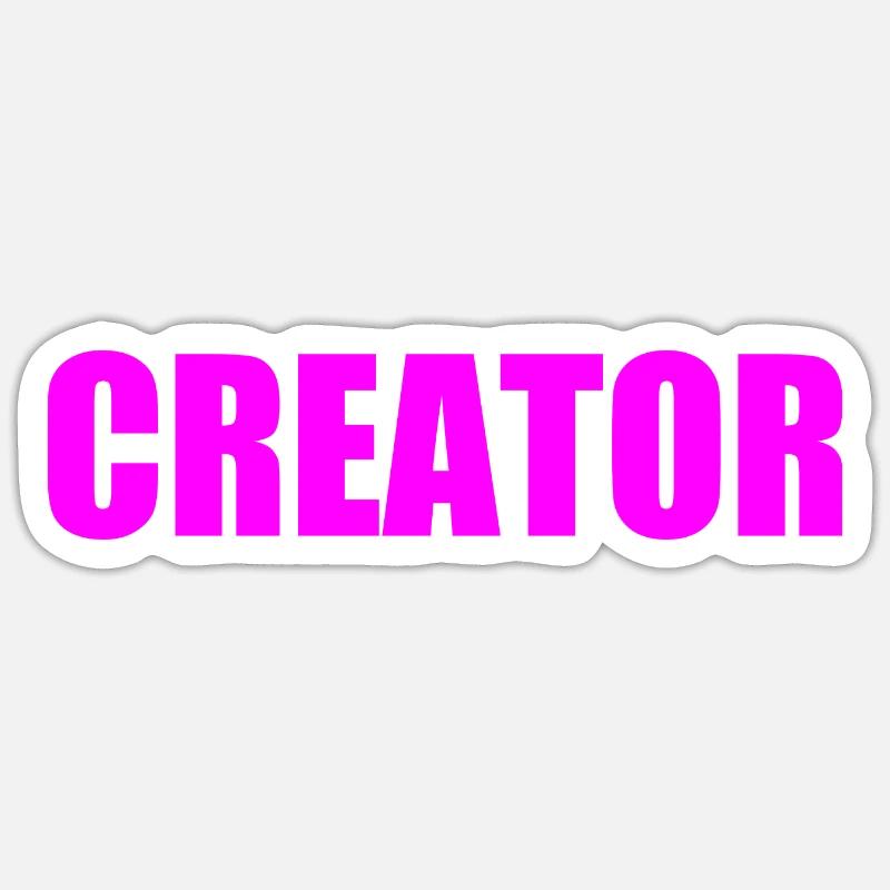 Creator - Sticker Größe S (10 x 10 cm) - Mattweiß