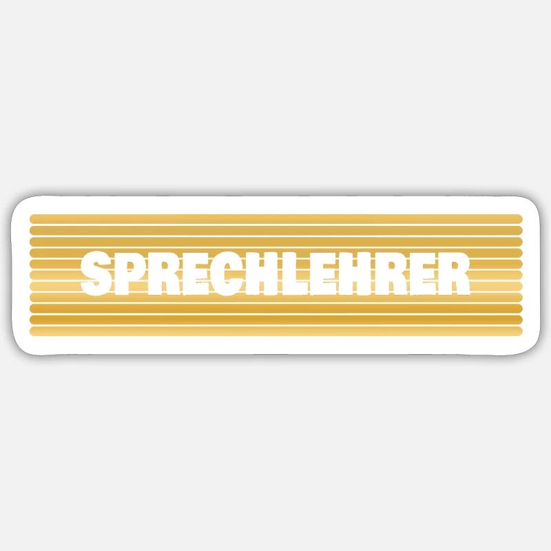 Beruf Sprechlehrer Sticker Größe S (10 x 10 cm)