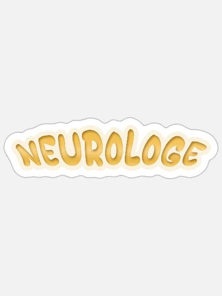 Job Neurologe - Sticker Größe S (10 x 10 cm) - Mattweiß