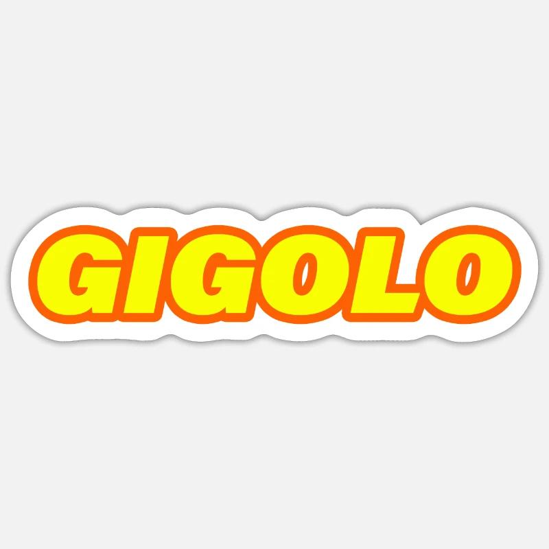GIGOLO Sticker size S (10 x 10 cm)