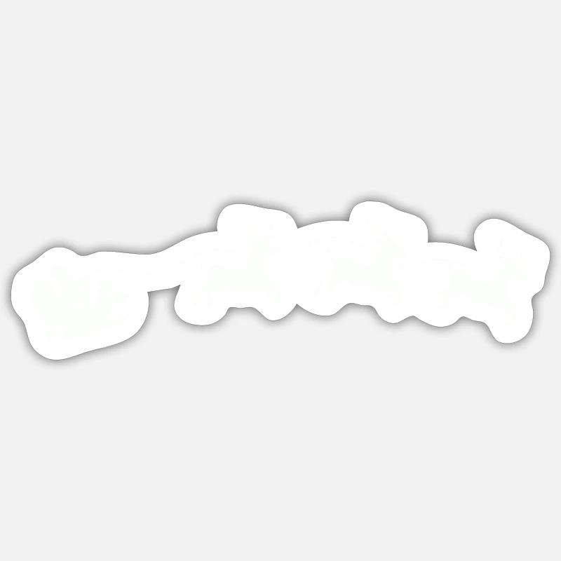 weihnachtsmann schlitten Sticker Größe S (10 x 10 cm)