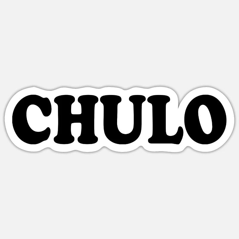 Chulo - Sticker taille S (10 x 10 cm) - blanc mat