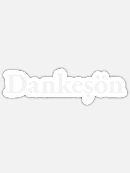 Dankeschön - Sticker Größe S (10 x 10 cm) - Mattweiß