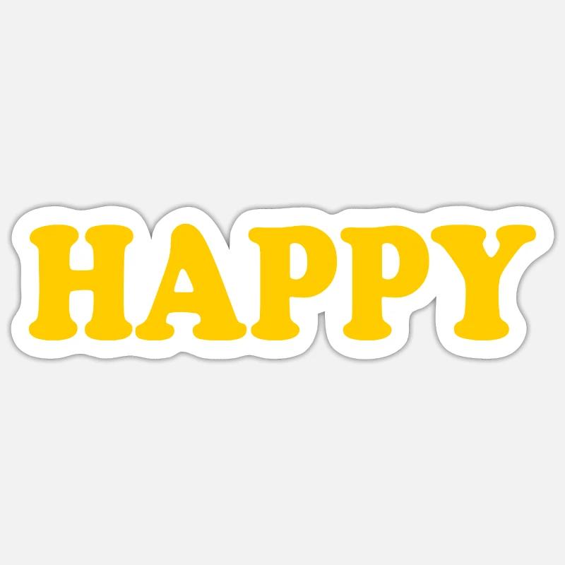 Content - Sticker taille S (10 x 10 cm) - blanc mat