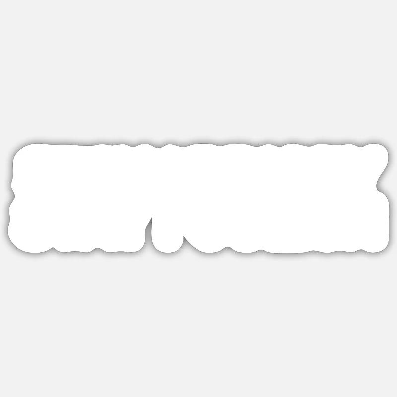 Restez affamé. Restez stupide. - Sticker taille S (10 x 10 cm) - blanc mat