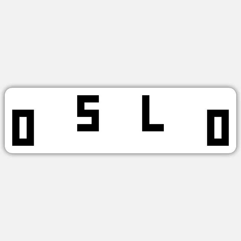 Oslo Sticker Größe S (10 x 10 cm)